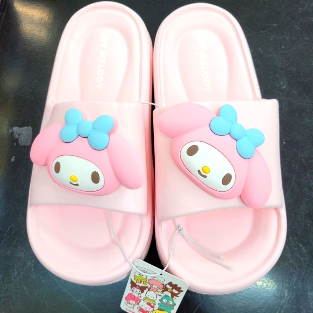 Brand New Sanrio My Melody Big Charm Slippers Size: US 8.5